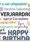 Fijne verjaardag multilanguage