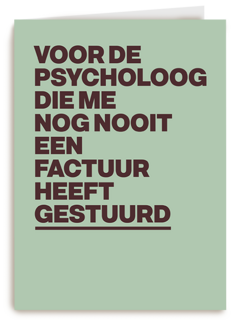 Voor mijn psycholoog