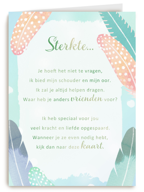 Kaart | Hallmark | Sterkte | Sterktekaart Design Veren More Than Words