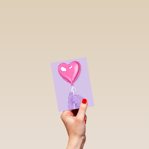Hart Ballon Fluffy hand