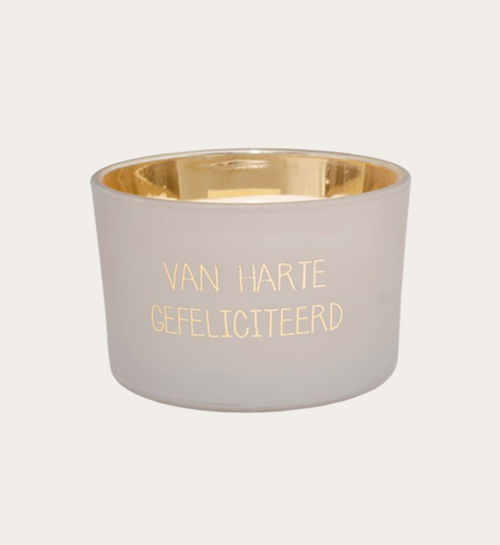 My Flame Geurkaars Van Harte Gefeliciteerd