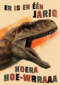 Dino tiger verjaardagskaart