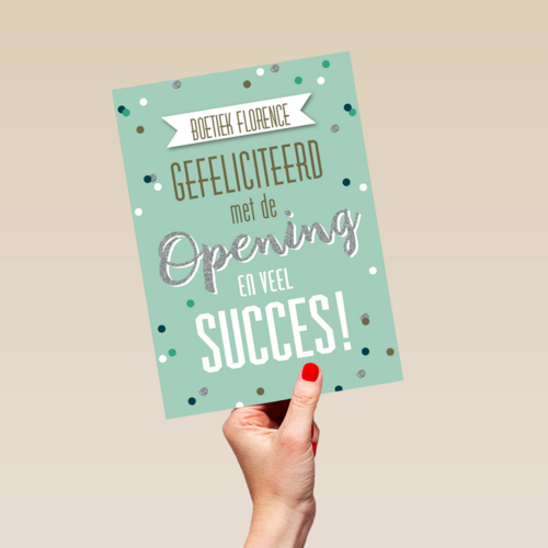 nieuwe zaak gefeliciteerd met de opening en veel succes