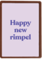 Verjaardagskaart vrouw grappig Happy new rimpel