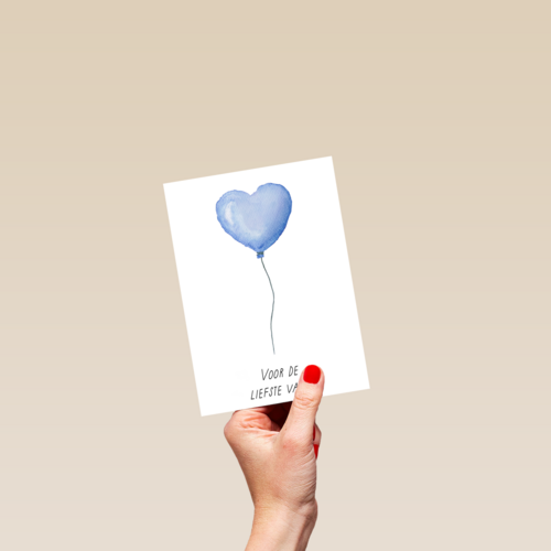 Voor de liefste vader hartjesballon