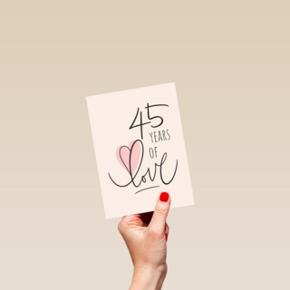 45 years of love