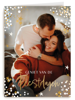 Geniet van de feestdagen foto kaart