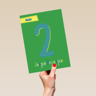 hoera jij bent 2 jaar