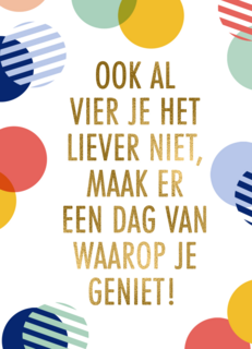 Verjaardagskaart confetti