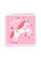 Verjaardagskaart tiener meisje Birthdaygirl met unicorn