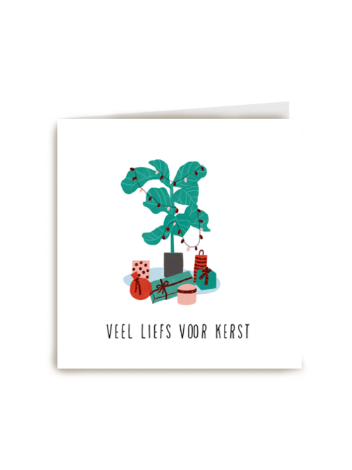 veel liefs voor kerst kerstkaart