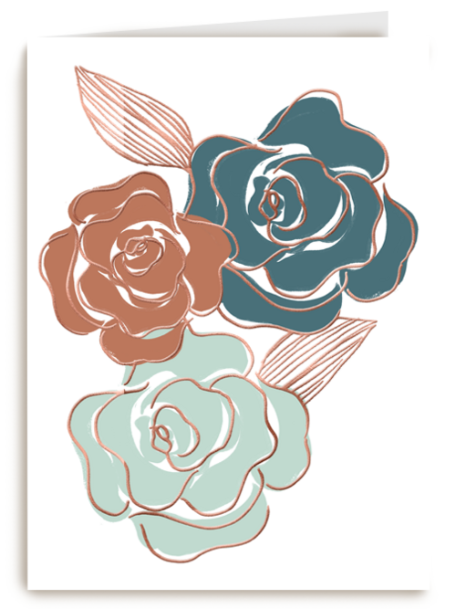 bloemen met metallic kleur