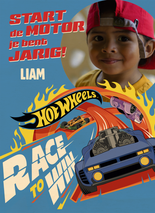 Houten Kaart Verjaardagskaarten | Hotwheels Race To Win