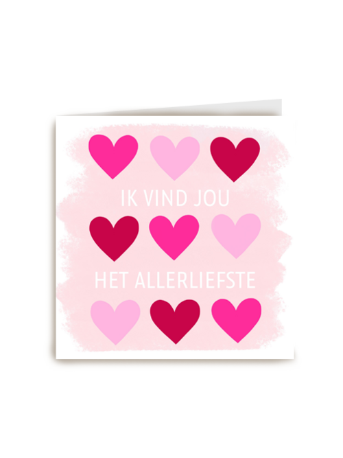 Kaart Hallmark | Valentijn | Valentijnskaart Klassiek Ik Vind Jou Het Allerliefst