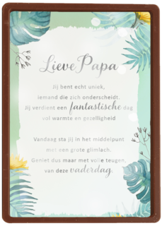 vaderdag kaart klassiek quote