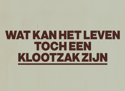 Wat kan het leven een klootzak zijn AndC
