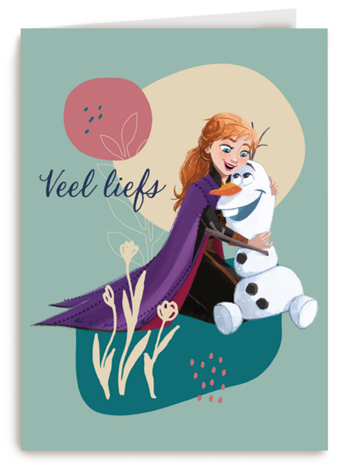 Frozen kaart veel liefs