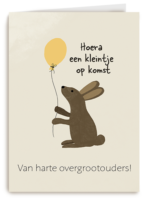 Kaart Hallmark | Zwangerschap felicitatie | Zwangerschap Hoera Een Kleintje Op Komst