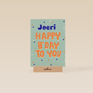 Verjaardag Happy Bday To You