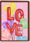 Liefde kaart Love ballonletters