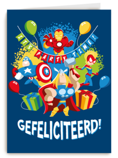 Avengers verjaardagskaart slinger