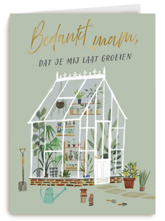 Moederdag bedankt voor de groei