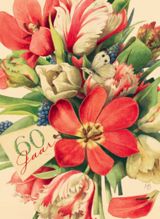 zestig jaar met bloemen
