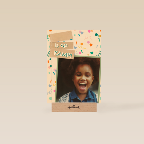 Op Kamp Fotokaart Confetti