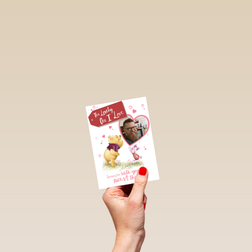 Valentijnskaart foto Winnie the Pooh