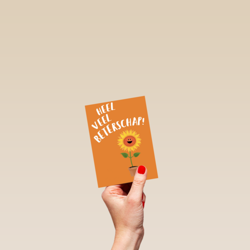 heel veel beterschap zingt de zonnebloem