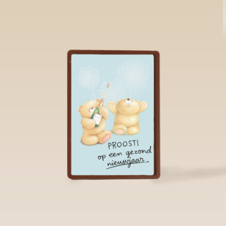 nieuwjaarskaart klassiek forever friends proost