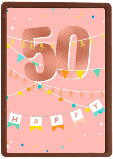 Verjaardagskaart happy 50