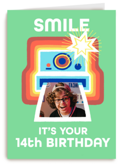 smile for the polaroid for your 14th birthday