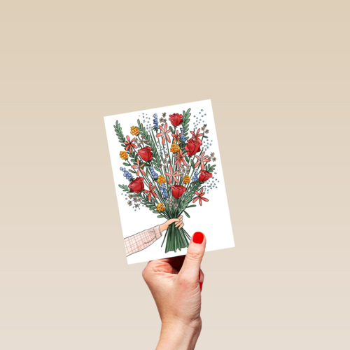 Blanco kaart bos bloemen Matia Studio powervrouw