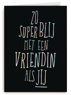 superblij met vriendin als jij
