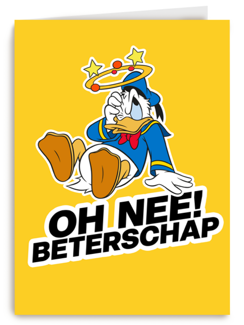 Beterschapskaart Donald Duck
