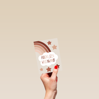 Geboortefelicitatie hoera een kleinkind