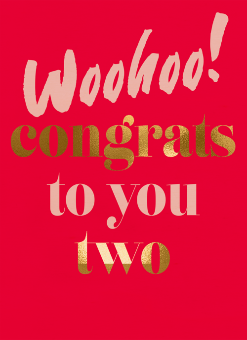 Houten Kaart Huwelijksjubileum | Houten Kaart Hallmark | Huwelijksjubileum | Love Story Woohoo Congrats You Two