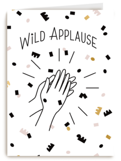wild applause with confetti