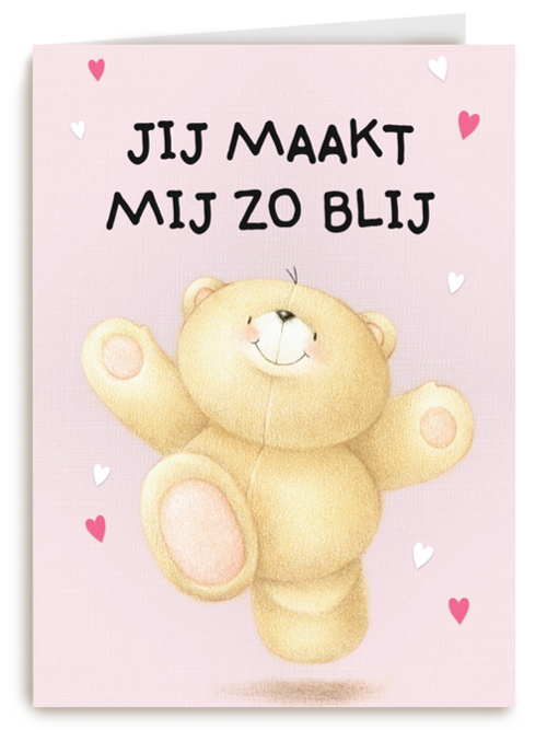Kaart Hallmark | Valentijn | Valentijnskaart Klassiek Forever Friends Jij Maakt Mij Zo Blij