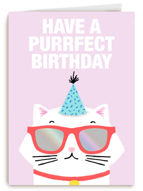 Verjaardagskaart Hallmark | Verjaardagskaart Tiener Meisje Have A Purrfect Birthday