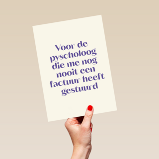 Voor mijn psycholoog