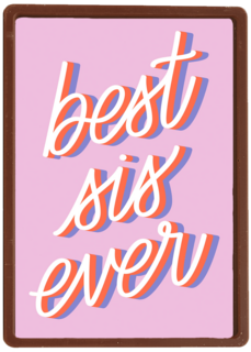 Verjaardagskaart tiener meisje Best sis ever