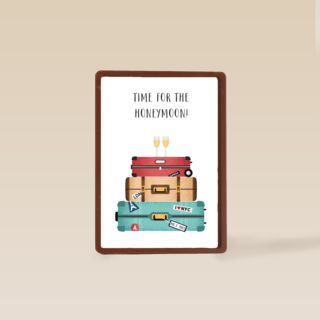 koffers voor huwelijksreis