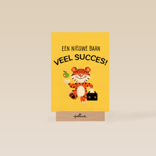 nieuwe baan kaart tijger met