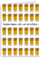 verjaardagen als pilsjes