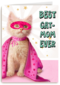 moederdagkaart humor best kat mom ever
