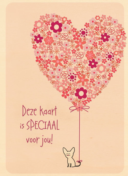 Houten Kaart Vriendschap | Houten Kaart Hallmark | Vriendschap | Ballon Deze Kaart Is Speciaal Voor Jou