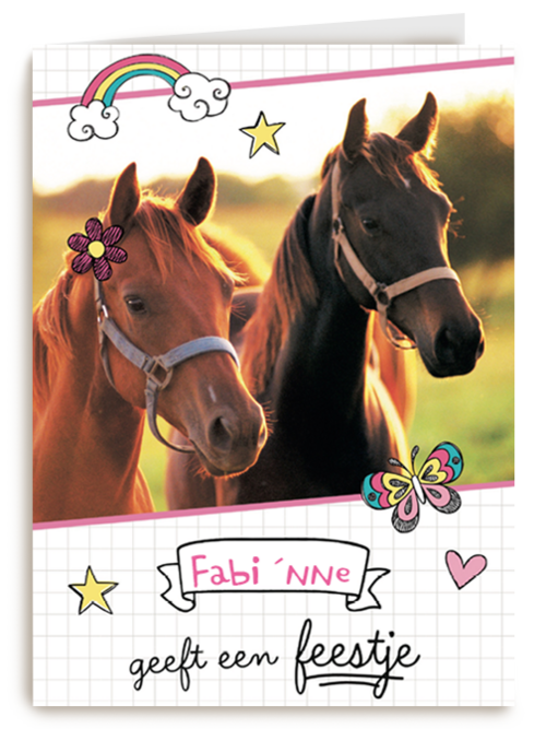 verjaardagsfeest meisje paarden zij geeft een feestje