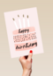 taart met happy birthday